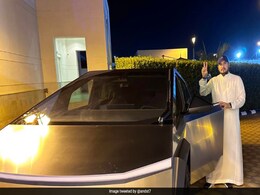 Pic Shows Saudi Arabia's Prince Posing With His Tesla Cybertruck, Elon Musk Reacts Pic Shows Saudi Arabia's Prince Posing With His Tesla Cybertruck, Elon Musk Reacts