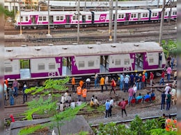Empty Local Train Derails In Mumbai, None Hurt; Second Incident In 3 Days Empty Local Train Derails In Mumbai, None Hurt; Second Incident In 3 Days