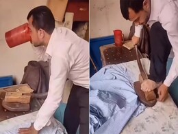 मुंह से पानी छिड़ककर कपड़ों पर कर दिया आयरन, शख्स की हरकत देख लोग बोले- ऐसे कौन करता है भई मुंह से पानी छिड़ककर कपड़ों पर कर दिया आयरन, शख्स की हरकत देख लोग बोले- ऐसे कौन करता है भई