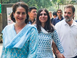 प्रियंका गांधी  के बच्चों ने किया मतदान, जानिए मिराया और रेहान वाड्रा करते क्या हैं ?