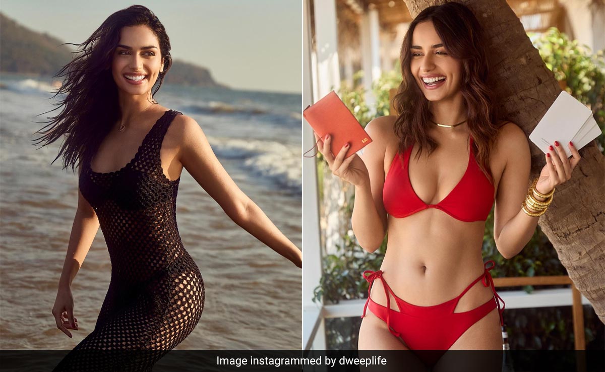 Manushi Chhillar's Solid Coloured Swimwear Collection From <i>Dweep</i> Is Everything Your Next Beach Holiday Needs