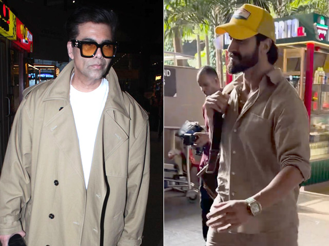 Karan Johar And Vidyut Jammwal's Airport Style