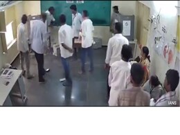 On Camera, Jagan Reddy Party's MLA Damages EVM On Polling Day In Andhra On Camera, Jagan Reddy Party's MLA Damages EVM On Polling Day In Andhra
