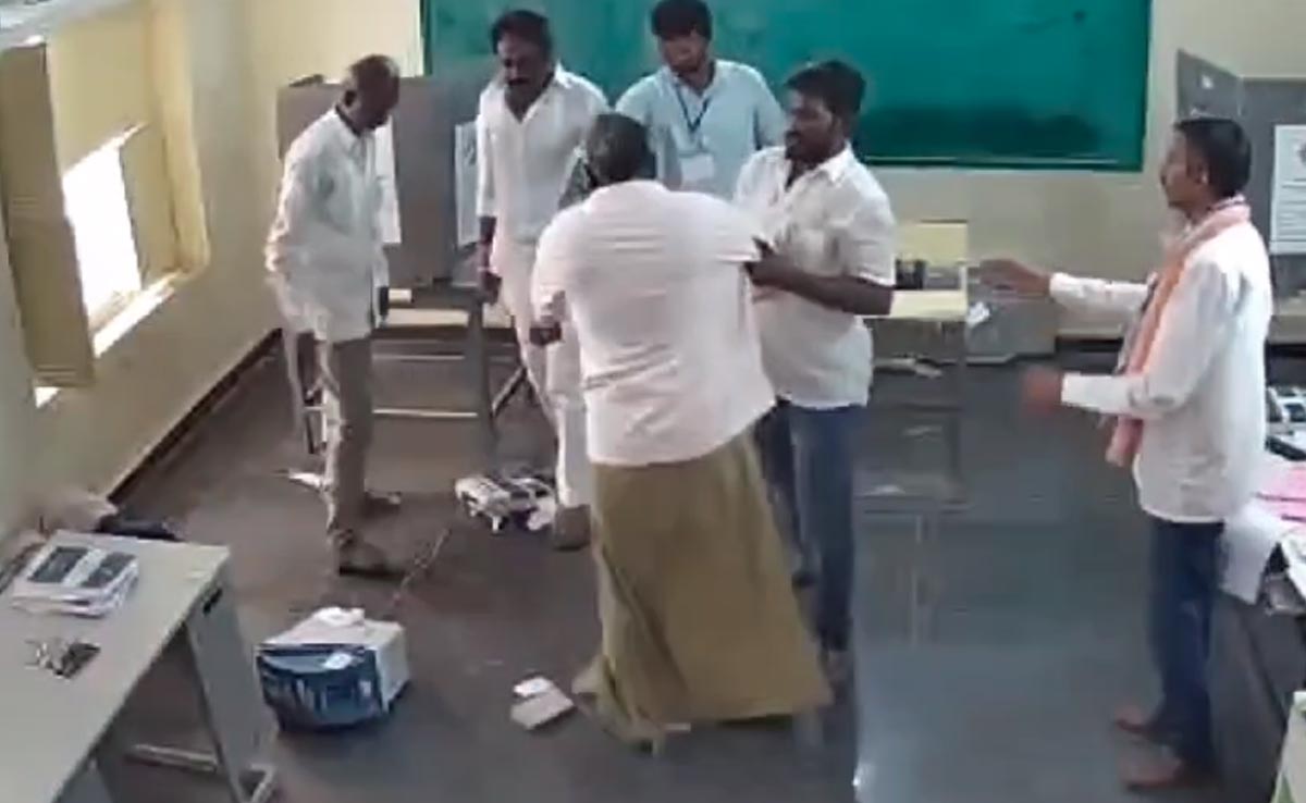 Andhra MLA Who Smashed EVM Barred From Entering Counting Station