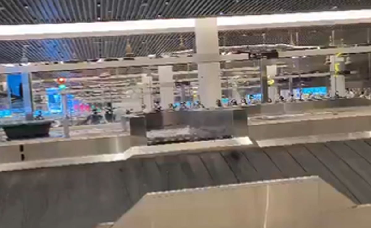 Water Leaks From Ceiling Of Bengaluru Airport's Terminal 2 After Heavy Rain