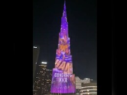 KKR के चैंपियन बनने पर बुर्ज खलीफा पर दिखी रौनक, खास अंदाज में शाहरुख खान को मिली बधाई, Video