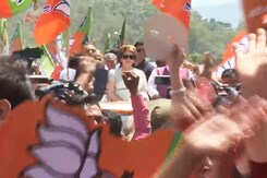 BJP's Mandi Candidate Kangana Ranaut Holds Roadshow Ahead Of Nomination BJP's Mandi Candidate Kangana Ranaut Holds Roadshow Ahead Of Nomination