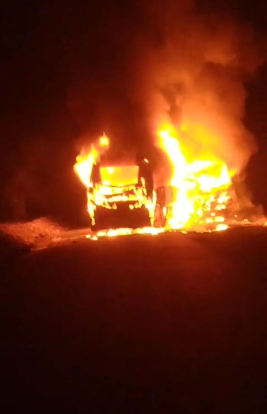 6 Dead As Bus Catches Fire After Collision With Another Vehicle In Andhra