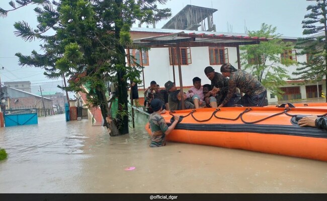 Soldiers, Teens, Officers - All Hands On Deck In Manipur Flood Rescue