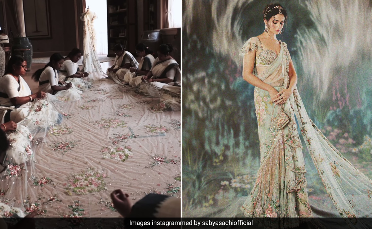 The Making Of Alia Bhatt's Met Gala <i>Saree</i> Which Took 1965 Man-Hours To Create