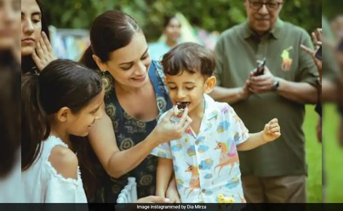 Dia Mirza And Vaibhav Rekhi's Son Avyaan Azaad Turns 3. See Birthday Pics