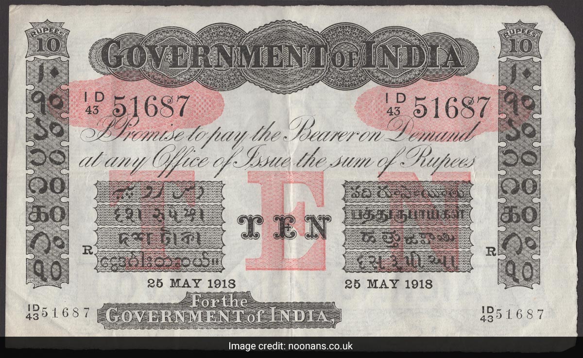 Rare Indian Banknotes From 1918 Shipwreck To Be Auctioned In London