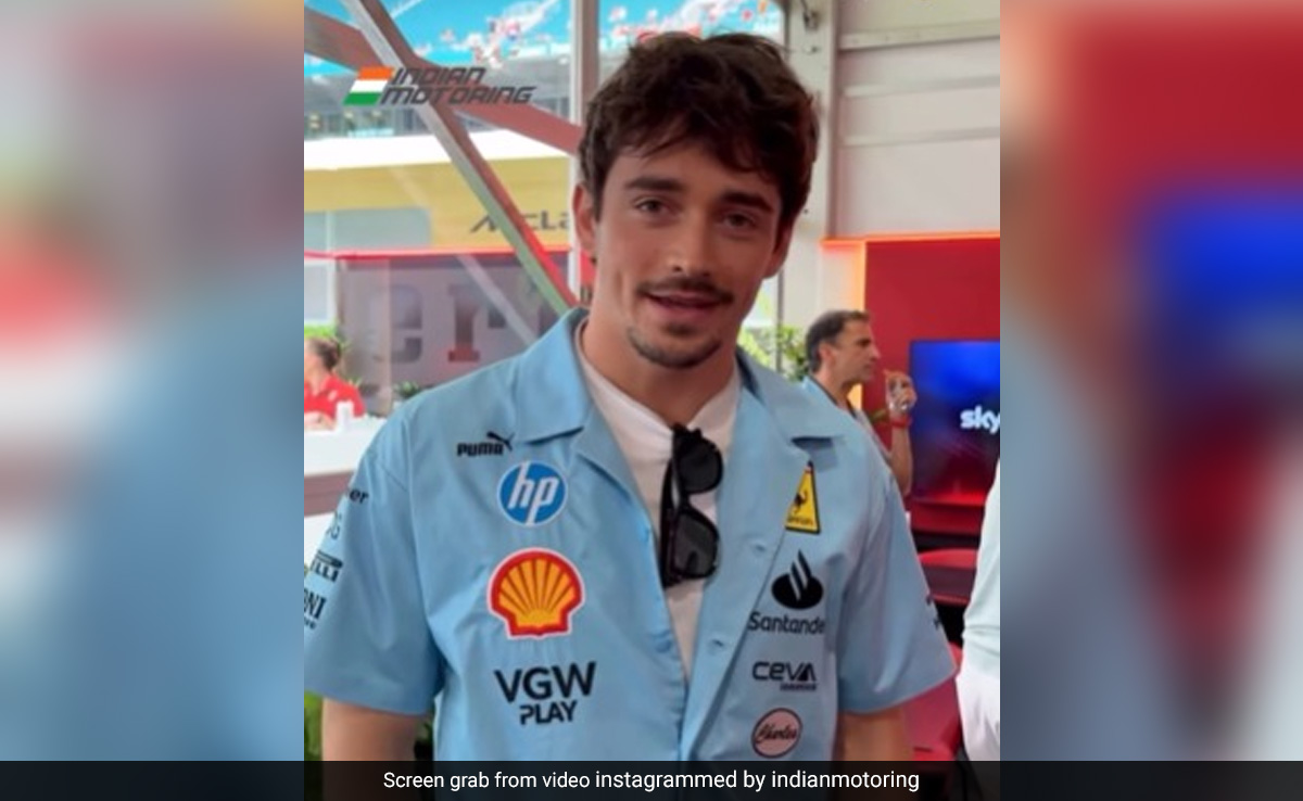 "Namaste India": Ferrari's Charles Leclerc's Message For Indian F1 Fans Is Viral