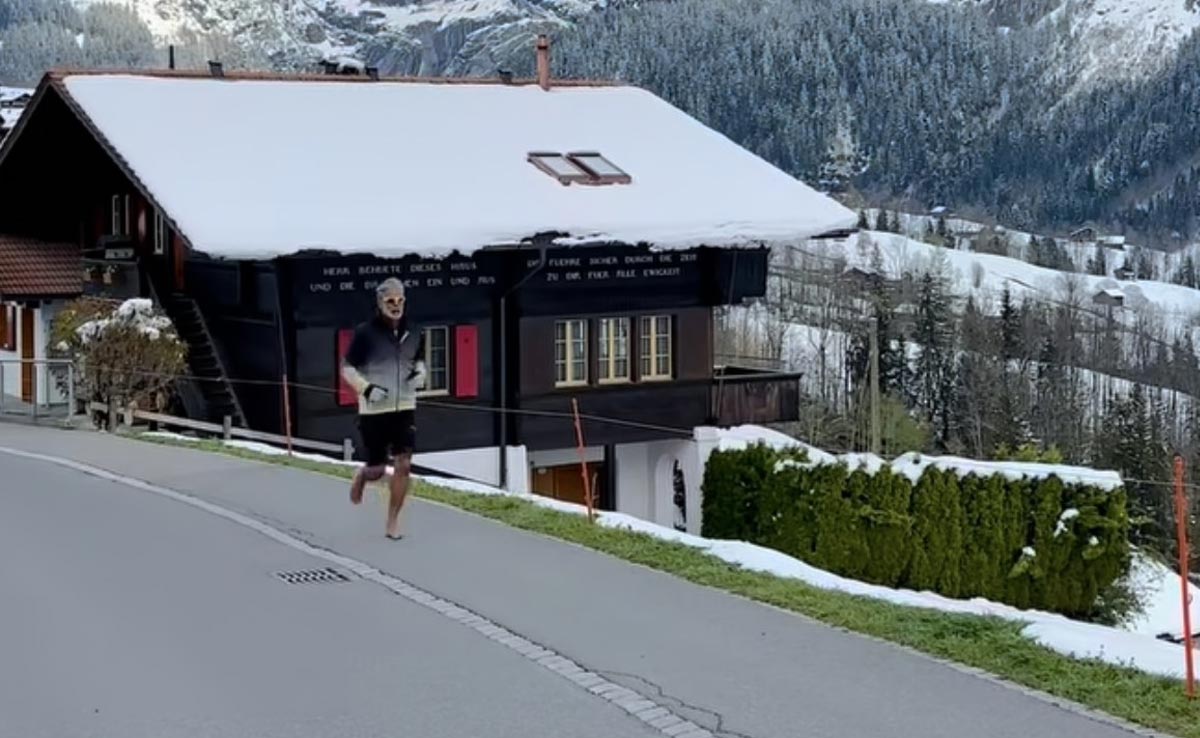 Milind Soman Jogging At 3 Degrees Celsius In Switzerland Was Definitely Not On Our 2024 Bingo Card