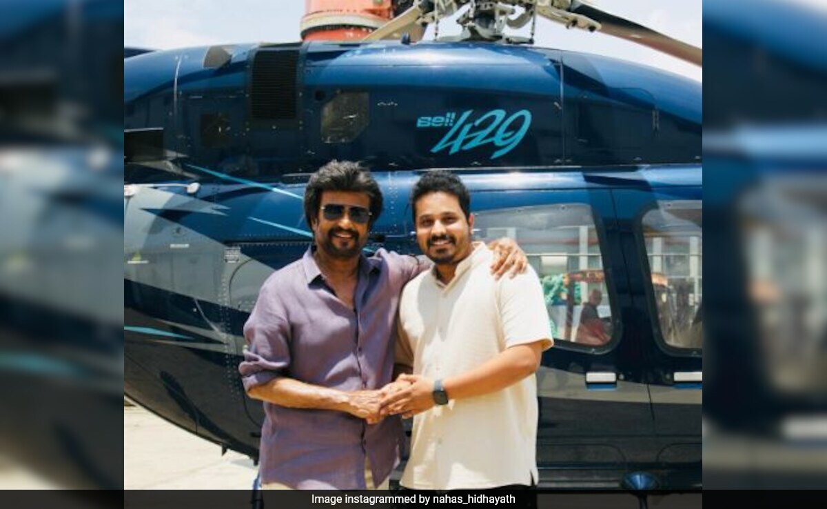 Crazy Viral: BTS Pics Of Rajinikanth From The Sets Of <i>Vettaiyan</i>