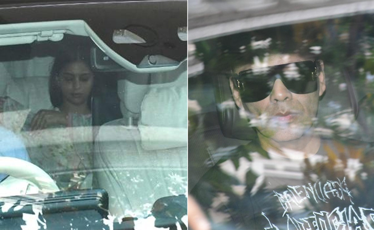 Shah Rukh Khan, Karan Johar And Suhana Visit Ritesh Sidhwani's House After His Mother's Death