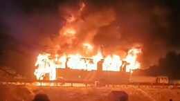 9 Burnt To Death As Bus Carrying Devotees Catches Fire In Haryana