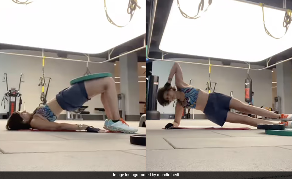 Here's How Mandira Bedi's Hardcore Abs Workout Takes Her To A "Better Place"