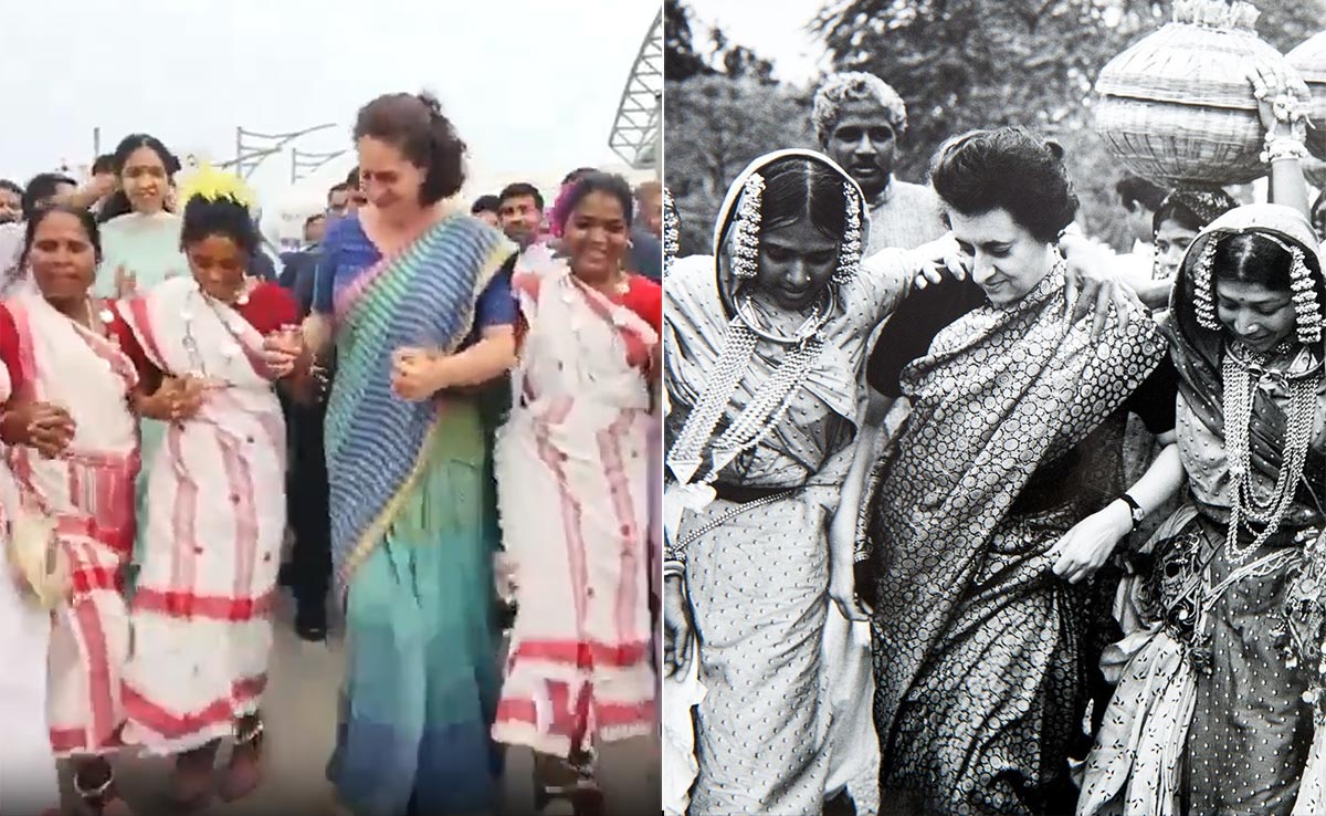 Video: Priyanka Gandhi Cites Indira Gandhi As She Joins Jharkhand Folk Dancers