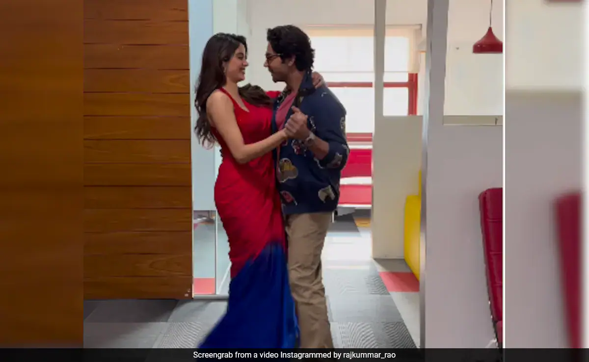 The One Where Janhvi Kapoor And Rajkummar Rao Dance To Their Song <i>Dekhha Tenu</i>. Watch