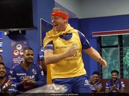 Watch: Wild Scenes In RCB's Dressing Room After Win Against DC Take Social Media By Storm