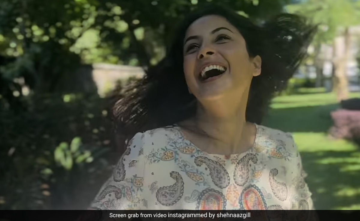 Shehnaaz Gill In A Printed Cutout Dress Makes Her Mauritius Travel Style Look Breezy Chic