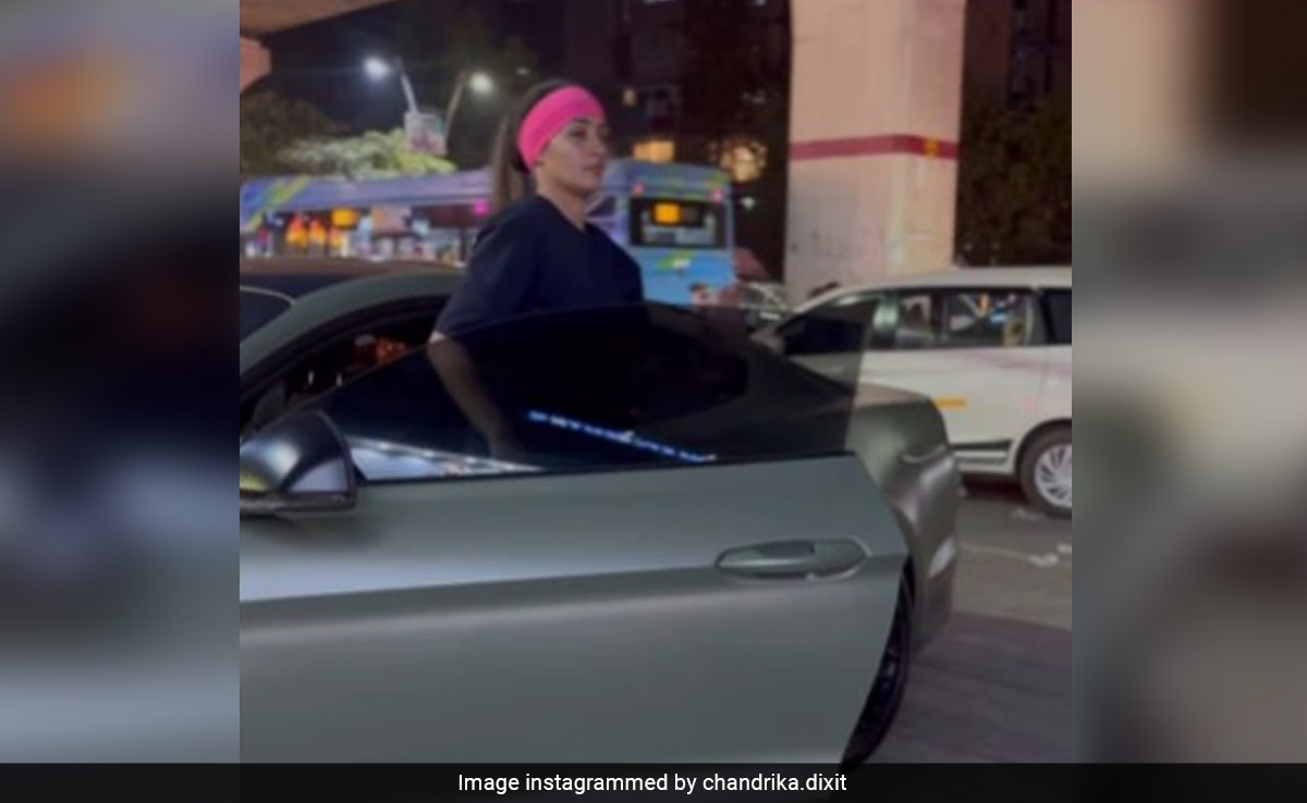 Delhi's 'Vada Pav Girl' Chandrika Dixit Flaunts Her New Ride - A Ford Mustang