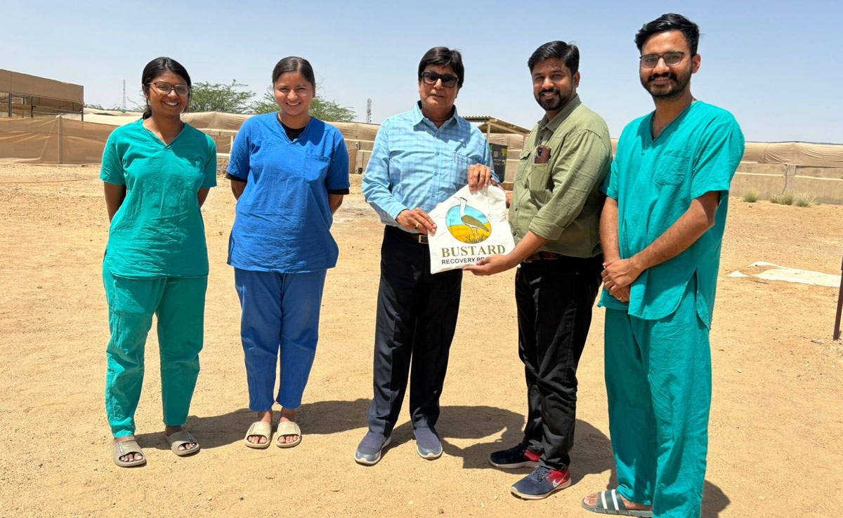 Jaisalmer: राजस्थान में गोडावण बचाने की मुहिम में और तेजी आई, वन्यजीव के मुख्य वन संरक्षक ने गोडावण सेंटर का किया निरीक्षण&nbsp;