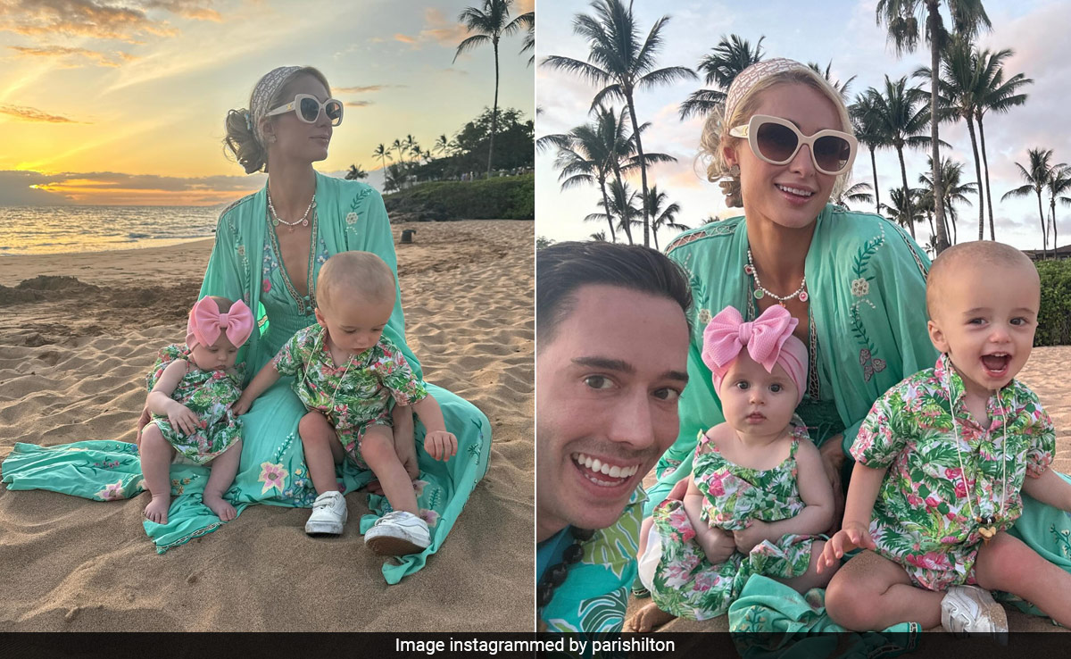 Paris Hilton And Her Kids' Twinning Hawaiian Travel Style Is As Tropically Chic As Ever