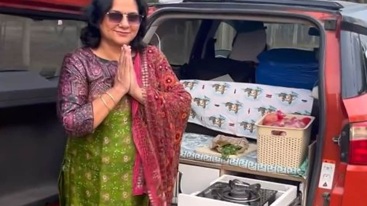 Viral Video: This “Chalte Firte Ghar Ka Kitchen” In Car Has Left The Internet Divided