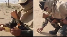 Watch: Border Force Jawan In Rajasthan Roasts Papad In Hot Sand Amid Soaring Temperatures