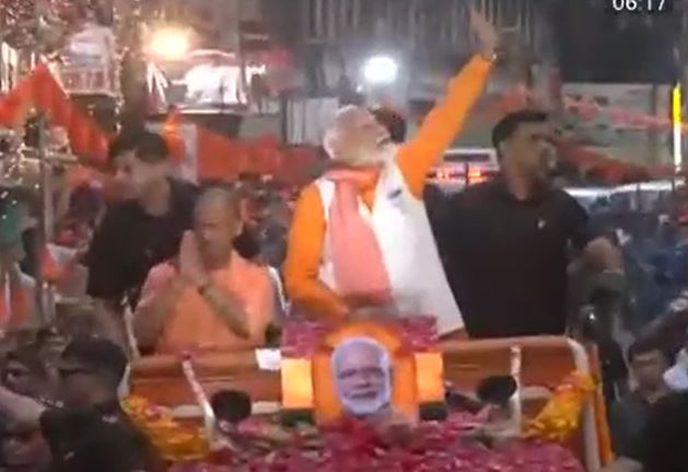 Lok Sabha Election 2024: Varanasi Welcomes PM With Drums, Conches And Roads Awash With Saffron Lok Sabha Election 2024: Varanasi Welcomes PM With Drums, Conches And Roads Awash With Saffron