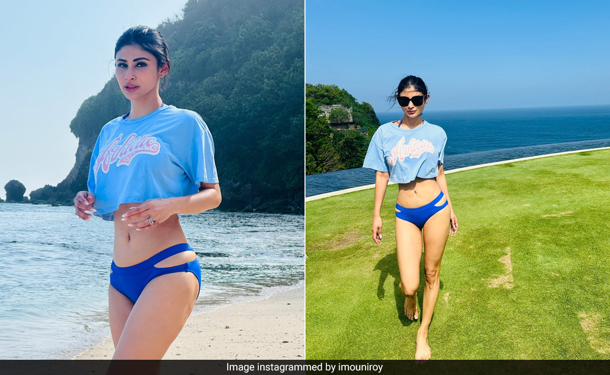 Mondays Were Made For Mouni Roy To "Spam Our Feeds" With Her Stunning Blue Beach Looks From Bali
