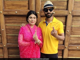 CSK Star Ravindra Jadeja Casts Vote In Gujarat's Jamnagar CSK Star Ravindra Jadeja Casts Vote In Gujarat's Jamnagar