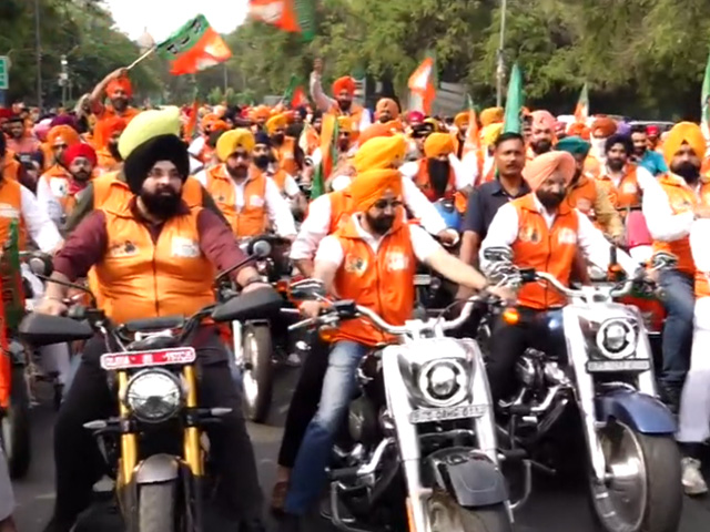 Lok Sabha Elections 2024:  BJP Sikh Wing Organises Bike Rally In Delhi
