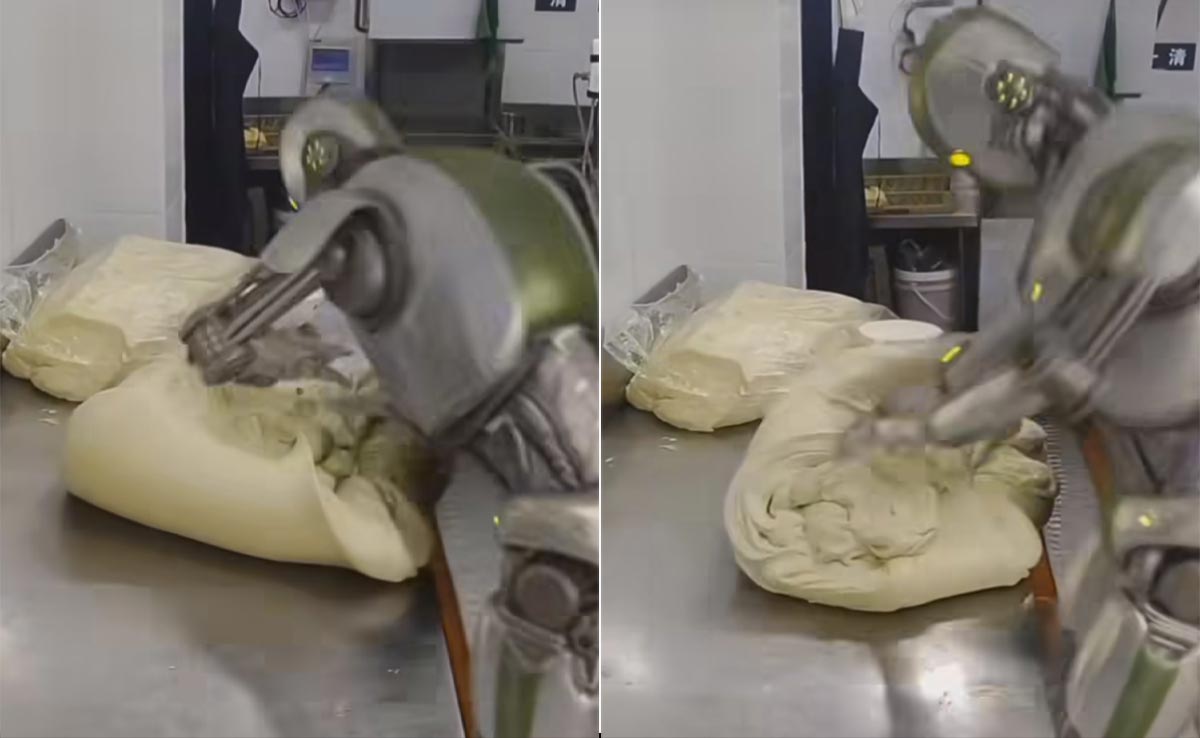 Viral Video Showing 'Robotic' Attempt To Knead Dough Gets 100 Million Views