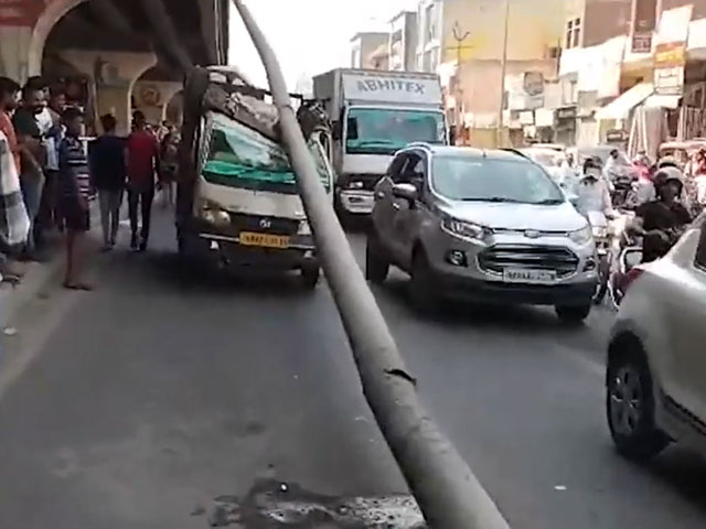 Stormwater Pipe Collapses In Haryana's Panipat