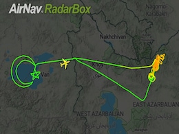 Turkish Drone Draws Star, Crescent After Finding Iran President's Chopper Turkish Drone Draws Star, Crescent After Finding Iran President's Chopper