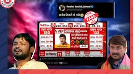 ABP News' 2024 Poll Graphic Predicting Manoj Tiwari's Defeat Is Fake