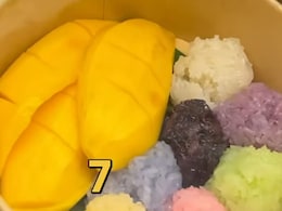 Viral: Indian Food Blogger Tries "World's Most Colourful" Mango Sticky Rice Viral: Indian Food Blogger Tries "World's Most Colourful" Mango Sticky Rice