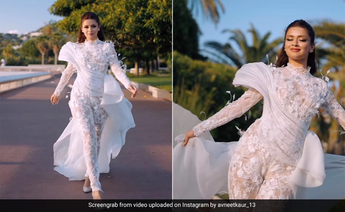 Avneet Kaur Skips A Gown To Make A Stunning Cannes 2024 Debut In A Divine Lace Jumpsuit