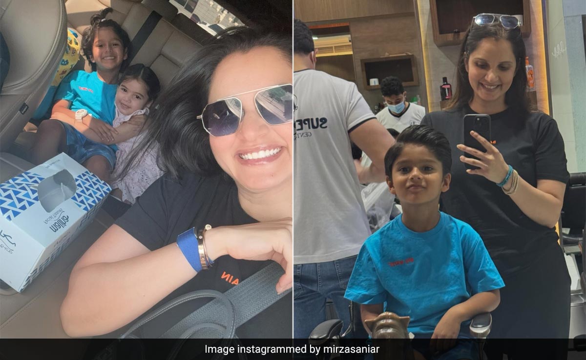 It's Summertime Gladness For Sania Mirza And Her Son Izhaan Mirza As They Spend A Delightful Day Out