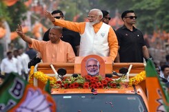PM Modi Leads Grand Roadshow In Varanasi PM Modi Leads Grand Roadshow In Varanasi