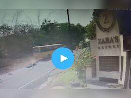 जुन्या मुंबई-पुणे महामार्गानजिक बस-दुचाकीचा अपघात, महिलेचा मृत्यू; CCTV फुटेज समोर