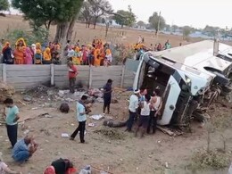 Accident:  दिल्ली-मुंबई एक्सप्रेस-वे पर स्लीपर बस पलटी, युवती की मौत;  22 यात्री घायल Accident:  दिल्ली-मुंबई एक्सप्रेस-वे पर स्लीपर बस पलटी, युवती की मौत;  22 यात्री घायल