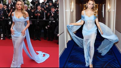 joey king blue dress Joey King in Custom Cong Tri At 'The Most Precious Of Cargoes' Cannes Film  Festival Premiere [May, 2024] : r/whatthefrockk