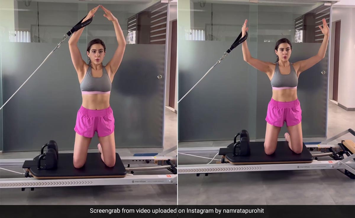 Sara Ali Khan Works On Her Arms, Shoulders And Core All At Once With This Pilates Workout
