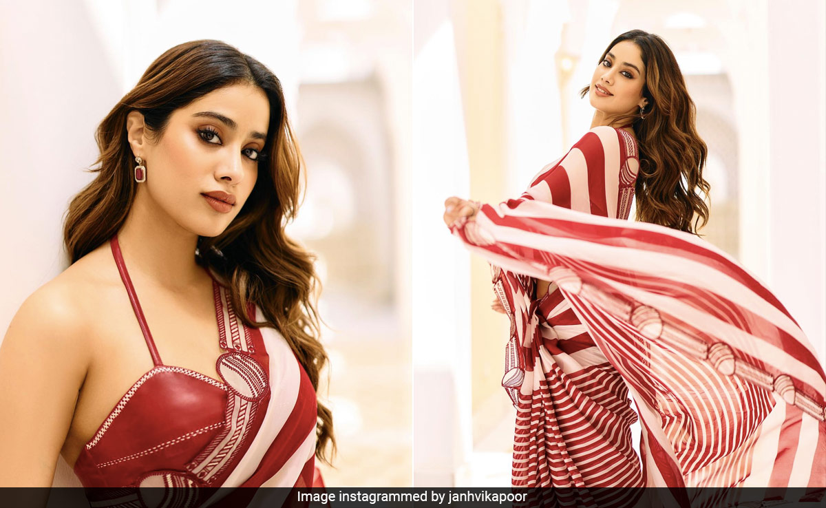 Janhvi Kapoor, Now In A Season Ball <i>Saree</i>, Is Becoming Quite The Seasoned Pro At Method Dressing
