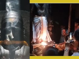 लोणारच्या दैत्यसुदन मंदिरातील विष्णू मूर्तीवर सूर्यकिरणांचा अभिषेक, भाविकांची मोठी गर्दी