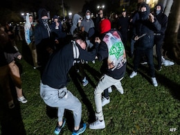 Pro-Palestinian Supporters, Counter-Protesters Clash At California University Pro-Palestinian Supporters, Counter-Protesters Clash At California University